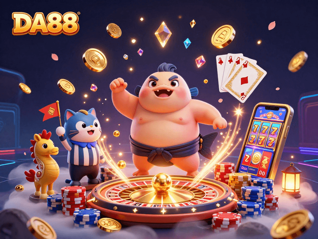 DA88 enhances the gambling experience with stunning visuals and dynamic casino elements in 3D.