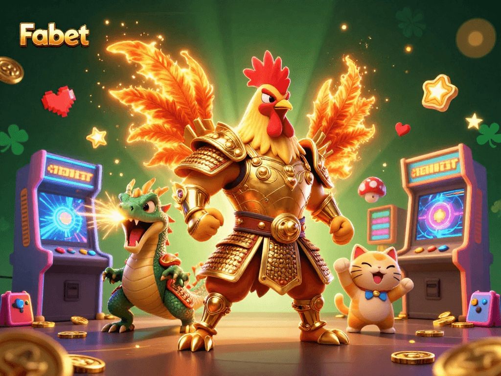 Experience the thrill of Fabet's casino world with dynamic gaming elements and engaging characters.