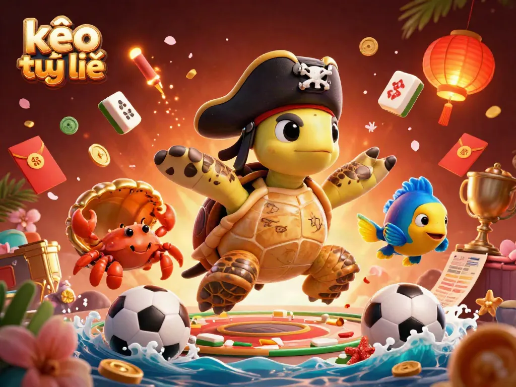 Engaging kèo trực tuyến sports betting scene with vibrant characters and dynamic elements, showcasing energy and excitement.