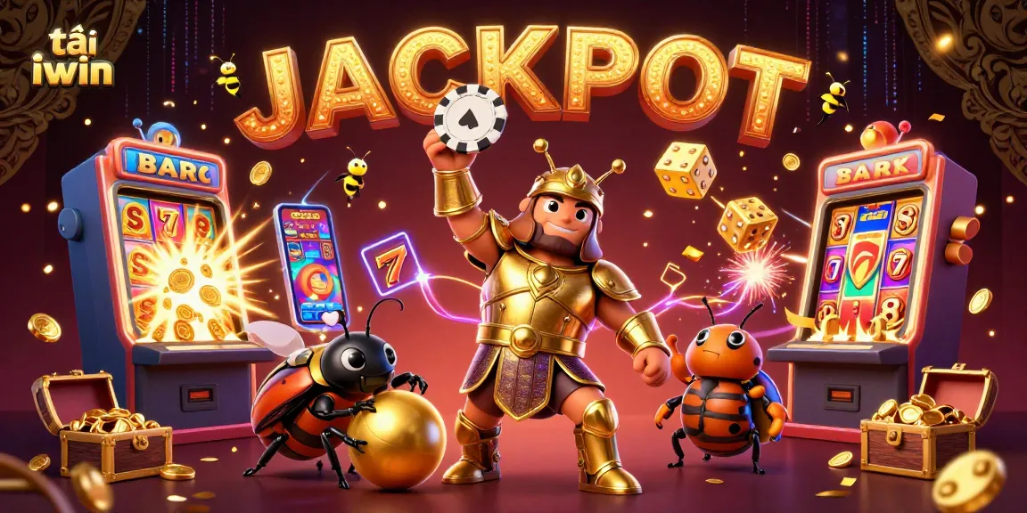 Tải iwin: experience the thrill of winning with a vibrant casino illustration featuring various gaming elements.
